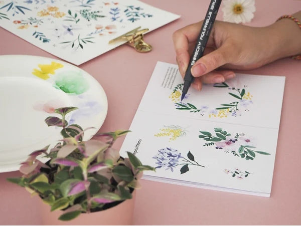 Kit MKMI - Apprendre à dessiner les fleurs LA PETITE EPICERIE