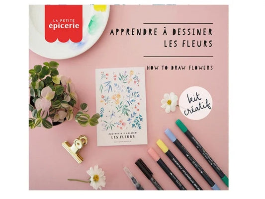 Kit MKMI - Apprendre à dessiner les fleurs LA PETITE EPICERIE