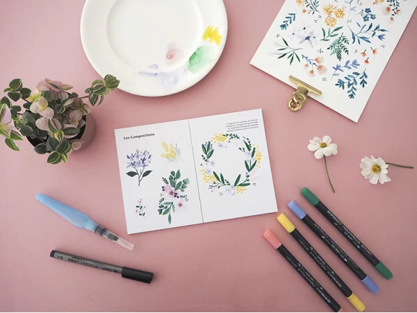 Kit MKMI - Apprendre à dessiner les fleurs LA PETITE EPICERIE