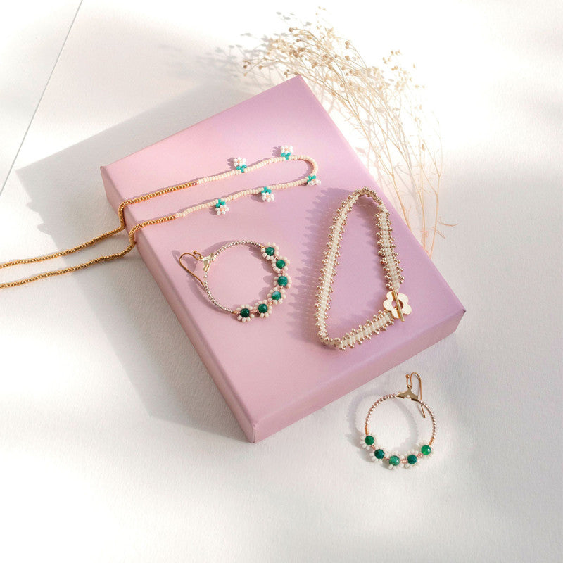 DIY BIJOUTERIE - Mes bijoux en perles de rocailles - Vert