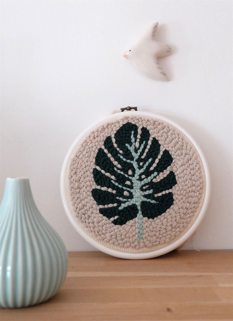 Kit Punch Needle Feuille Monstera – Graine Créative GRAINE CREATIVE
