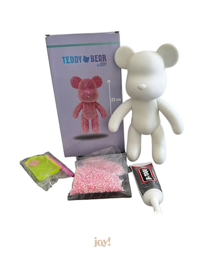 Kit complet Diamond Painting ourson rose clair avec outils