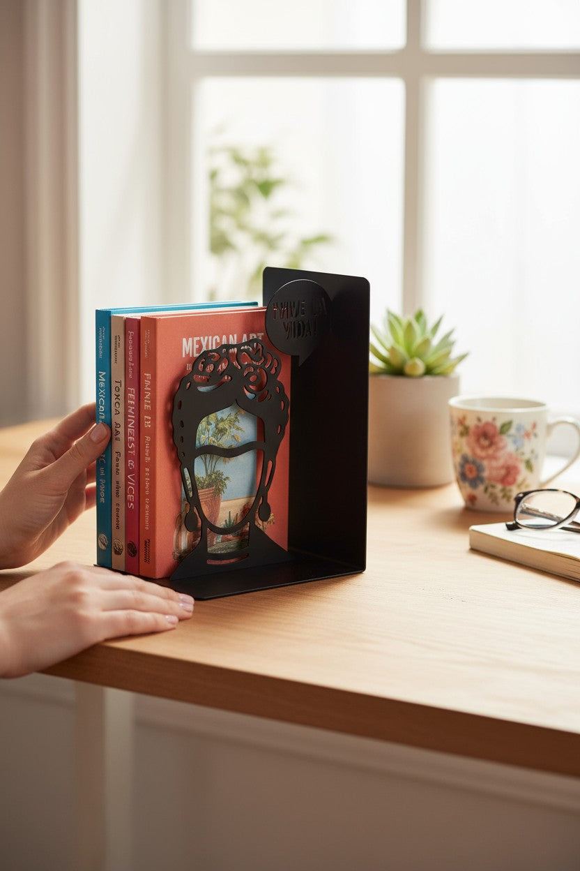 Porte-livres Frida – Balvi | Serre-livres métal noir design artiste Balvi