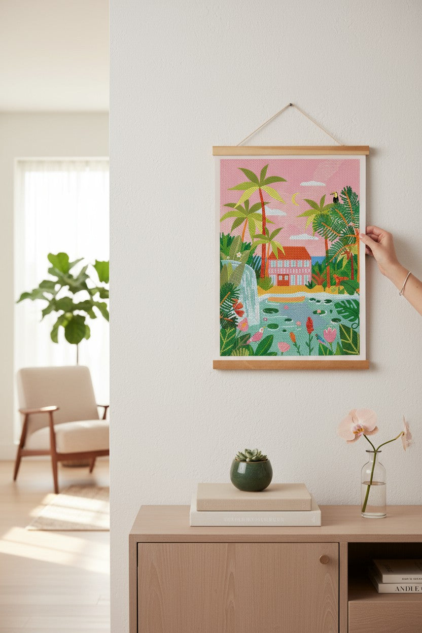 Détail des strass pastel et brillants du kit Dream Home.