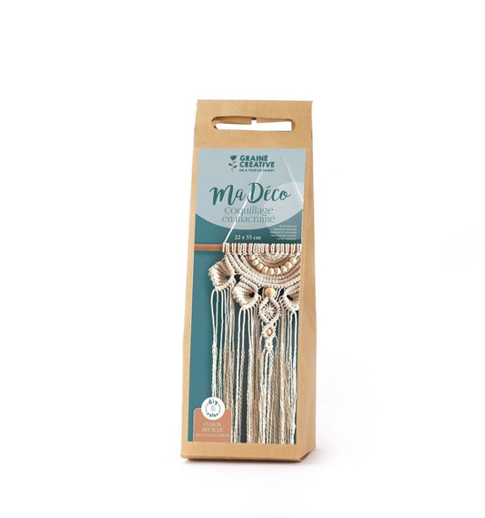 Kit Macramé – Forme Coquillage | Graine Créative
