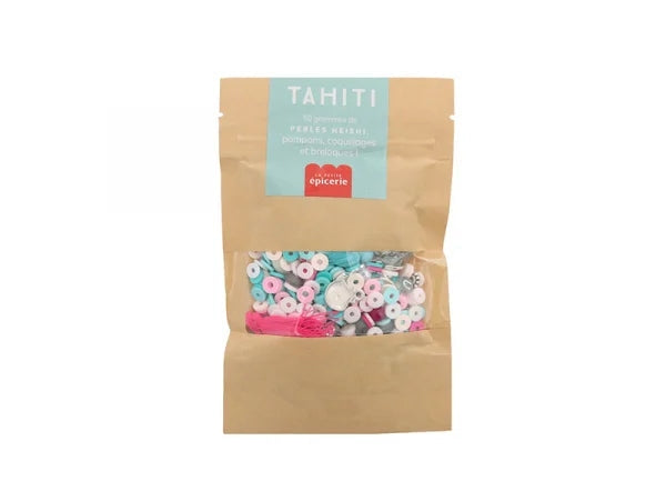 MÉLANGE DE PERLES HEISHI ET DE BRELOQUES - TAHITI LA PETITE EPICERIE