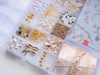 Maxi Boîte Piña Colada – Perles & apprêts bijoux DIY (20 compartiments) LA PETITE EPICERIE