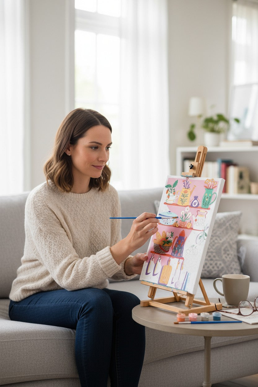 Peinture au Numéro 20x30 – Côté Cuisine | Kit DIY Débutants GRAINE CREATIVE