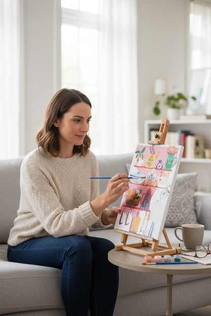 Peinture au Numéro 20x30 – Côté Cuisine | Kit DIY Débutants GRAINE CREATIVE