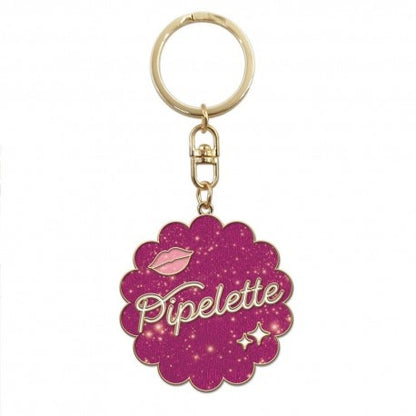 Porte-Clés Paillettes Pipelette – Cadeau Femme Humoristique JOY!