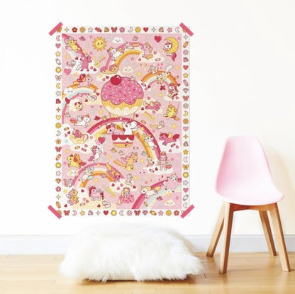 Poster Licornes enfant Poppik – 150 stickers – Activité créative inspirée Montessori (5–10 ans) poppik