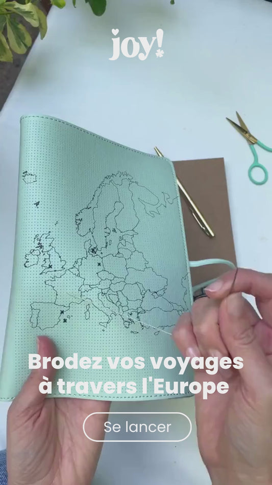 Carnet de Voyage Stitch Europe Menthe