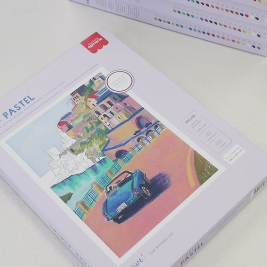 Activité créative pastel par numéro relaxante adulte