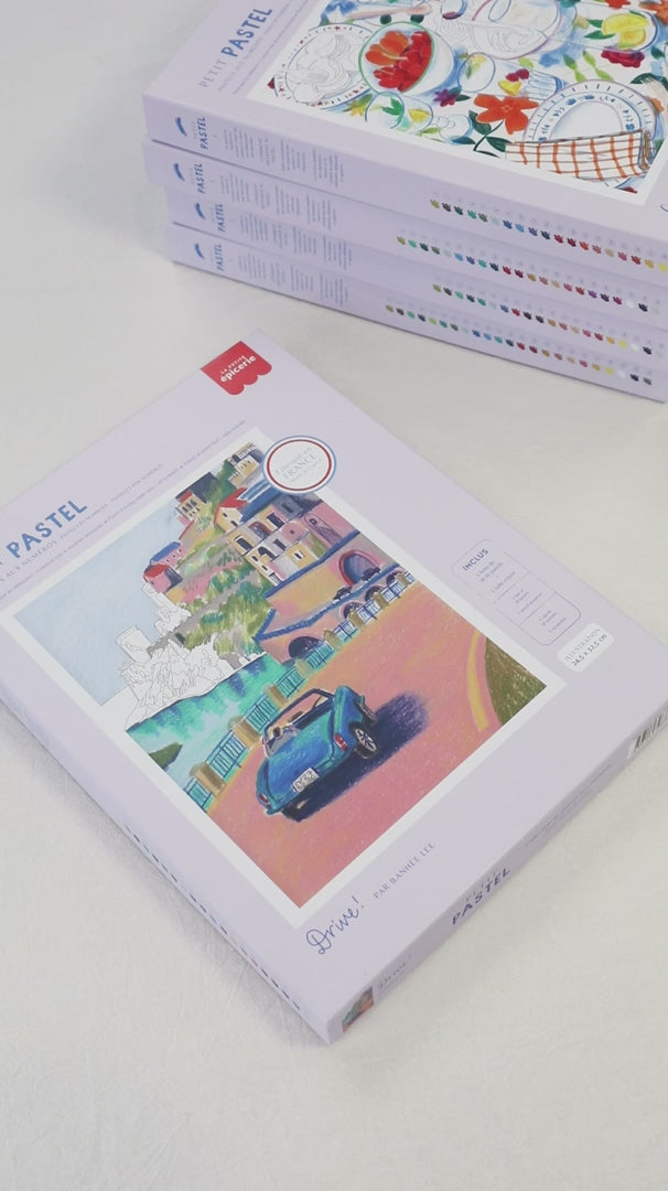 Activité créative pastel par numéro relaxante adulte