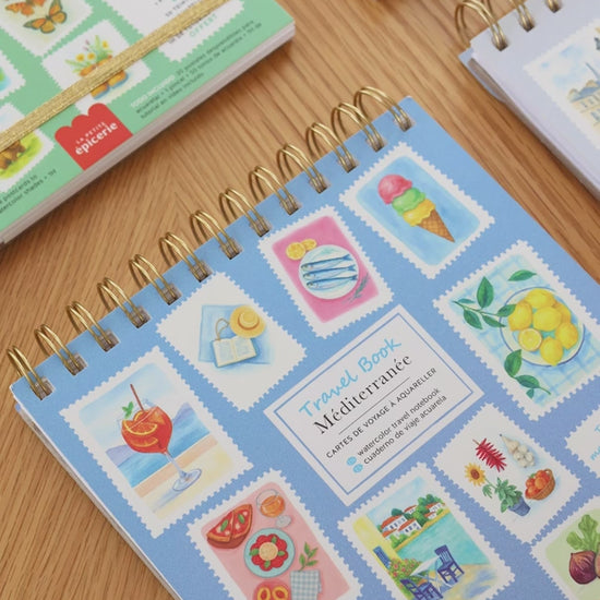 Capture du cours vidéo d’aquarelle inclus dans le coffret Méditerranée.