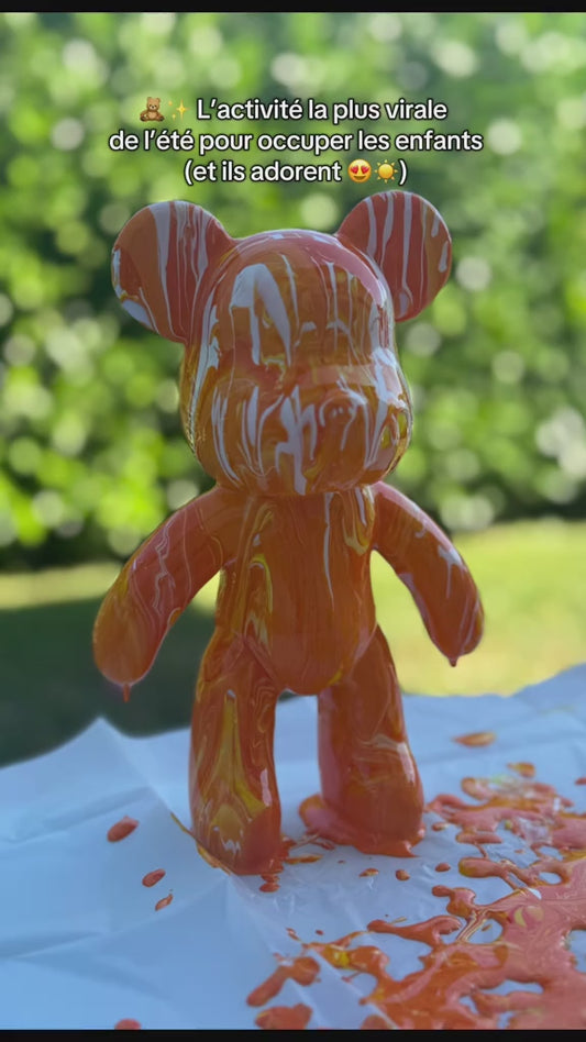 Customizable Figurine Pouring Art Kit – Teddy, Rabbit, Balloon Dog, Bulldog, Labubu, Basketball