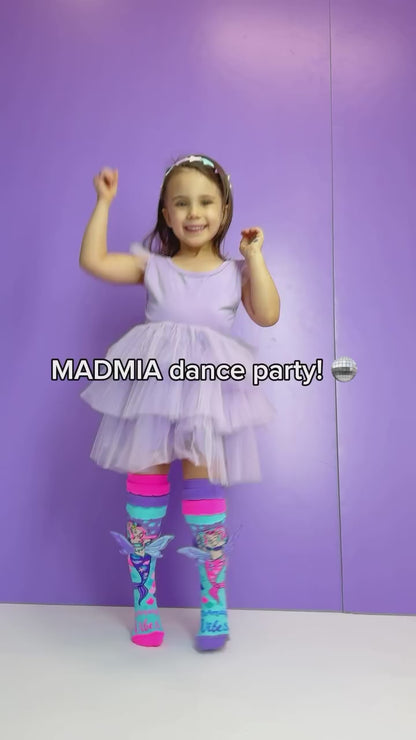 Chaussettes MADMIA Mermaid Vibes portées, accessoire fun pour tenue originale