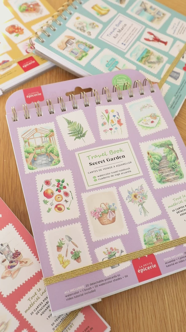 ravel Book Secret Garden Aquarelle idée cadeau loisir créatif pour ado et adulte