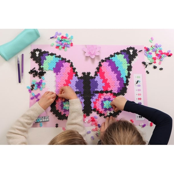 Puzzle Papillon 800 Pcs - Jeu de construction enfant PLUS PLUS plus plus