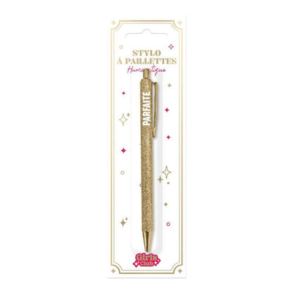 Stylo à paillettes Parfaite – Stylo fantaisie brillant | Joy Cadeaux JOY!