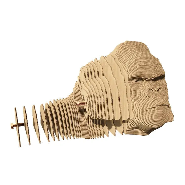 Puzzle 3D Gorilla – Sculpture en Carton Recyclé CARTONIC® Cartonic