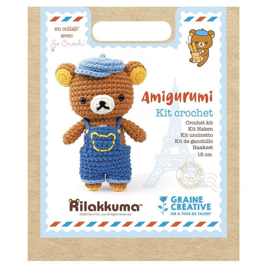 Creative seed My Amigurumi crochet plush toy - Rilakkuma Overalls