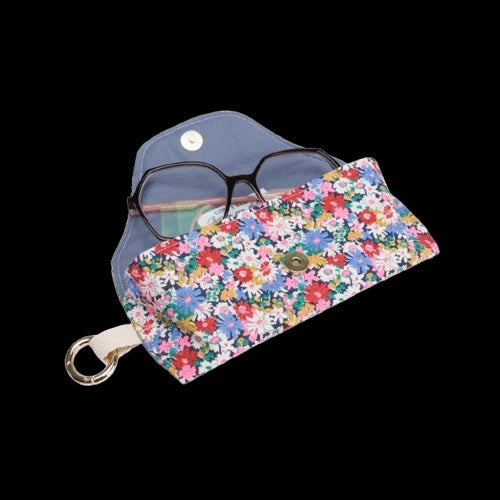 Kit Couture Étui à Lunettes “Athéna” – Étui Liberty Fabrics DIY avec Mousqueton Doré Com'1 Idée