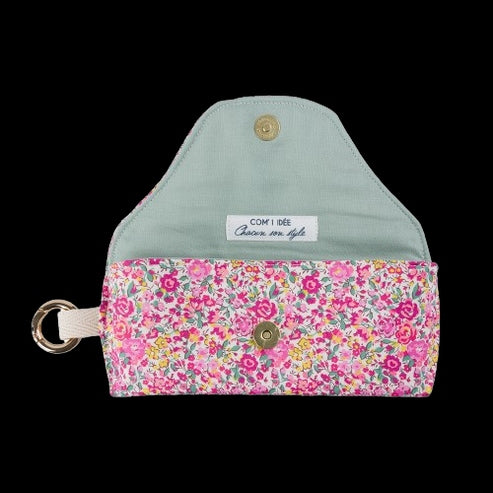 Kit Couture Étui à Lunettes “Isis” – Étui Liberty Fabrics DIY avec Mousqueton Doré Com'1 Idée
