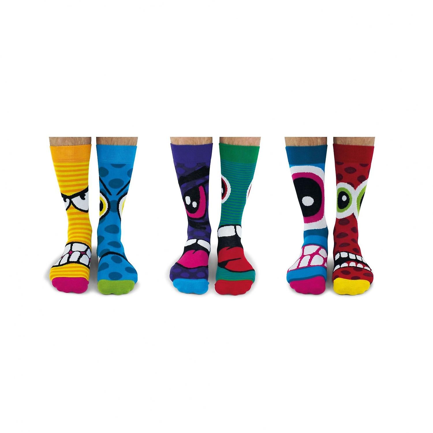 Chaussettes dépareillées - United Oddsocks Box Stress Heads United Oddsocks