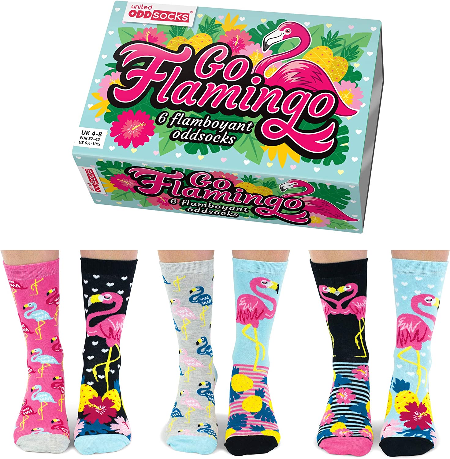 United Oddsocks Box Go Flamingo United Oddsocks