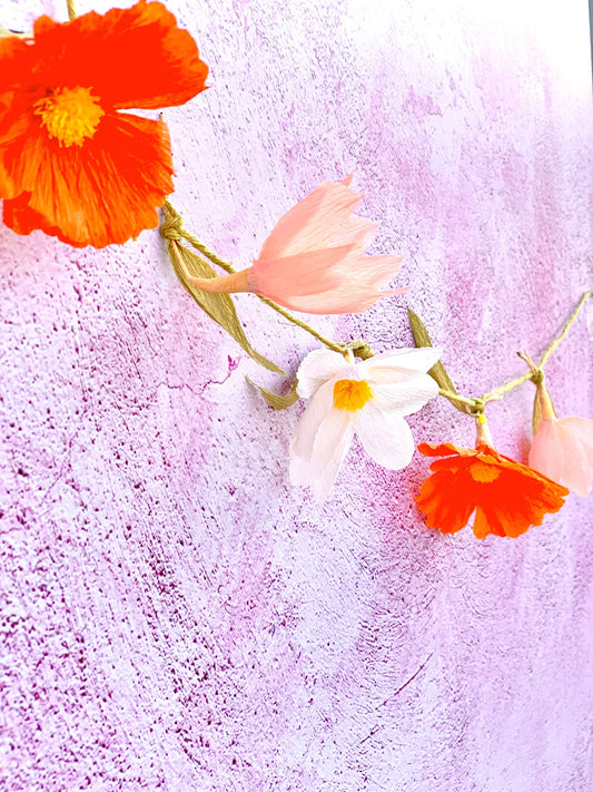 French Kits - Floral Art - Decorative garland - Cosmos farandole