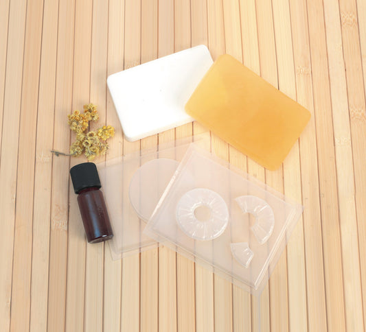 Coffret créatif savon artisanal avec fleurs séchées