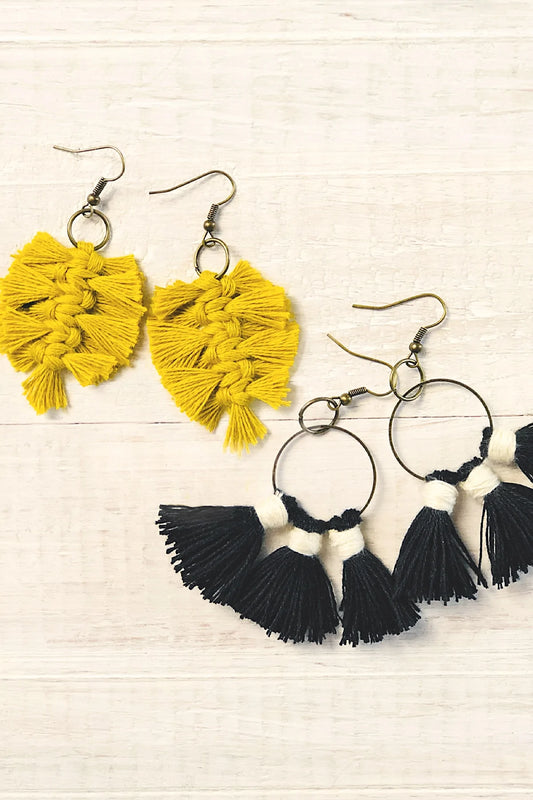 French'Kits - Kit fabrication de boucles d’oreilles - Plumes & Pompons French´Kits