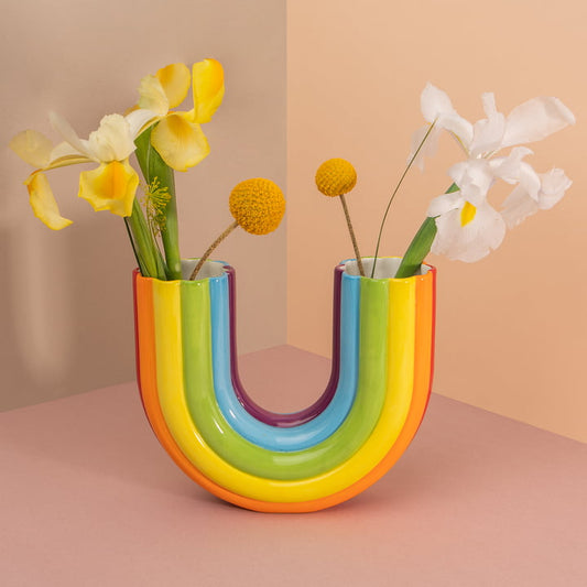 Doiy - Rainbow vase