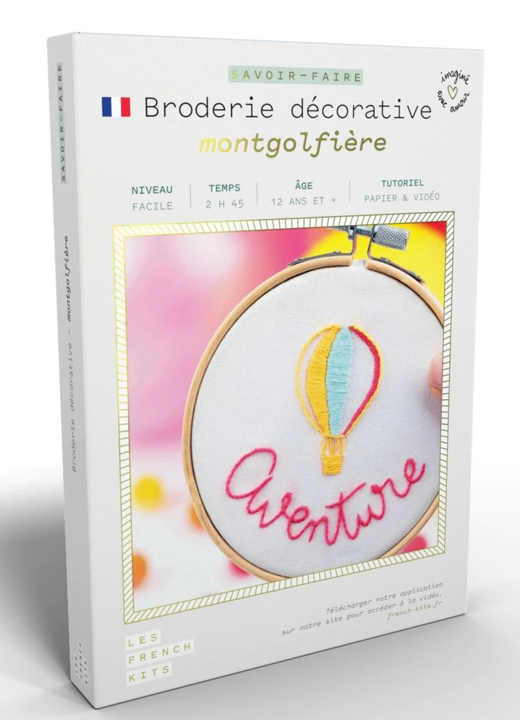 Kit Broderie débutant Montgolfière French'Kits French´Kits
