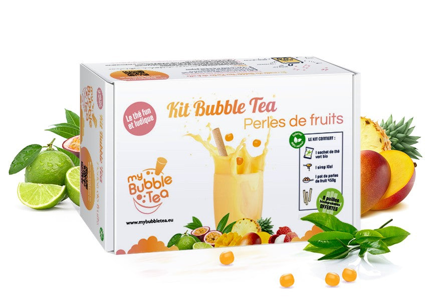 Kit pour faire des bubble tea Perles de fruits Passion My Bubble Tea