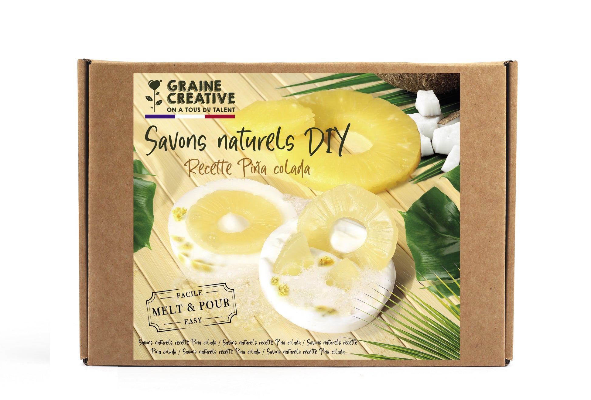 Kit DIY pour fabriquer des savons parfumés Pina Colada