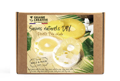 Kit DIY pour fabriquer des savons parfumés Pina Colada