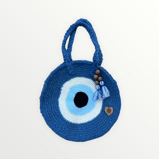 Handmade crochet bag Evil eye crochet