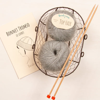 Bonnet Tromso à tricoter Gris perle TRICOTEZ MOI Tricotez-moi