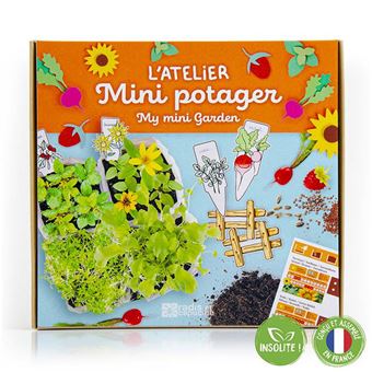 Coffret Mini Potager Radis et Capucine – kit de jardinage pour enfants