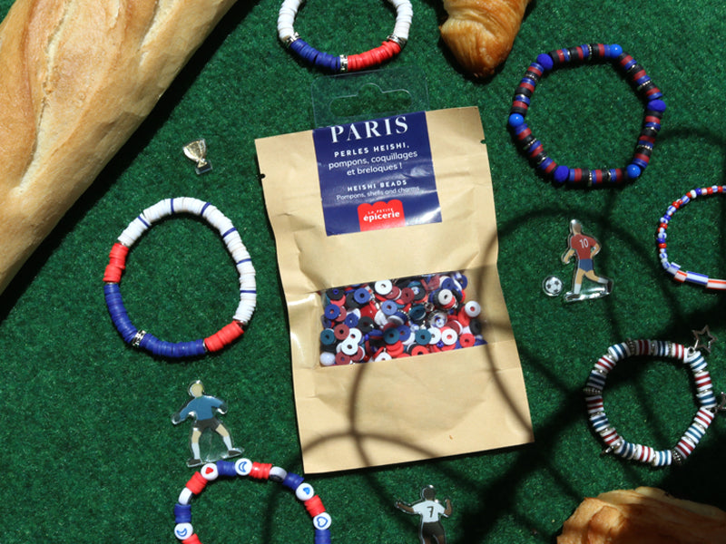 Kit perles heishi et de breloques, fabrication de bijoux - Paris LA PETITE EPICERIE